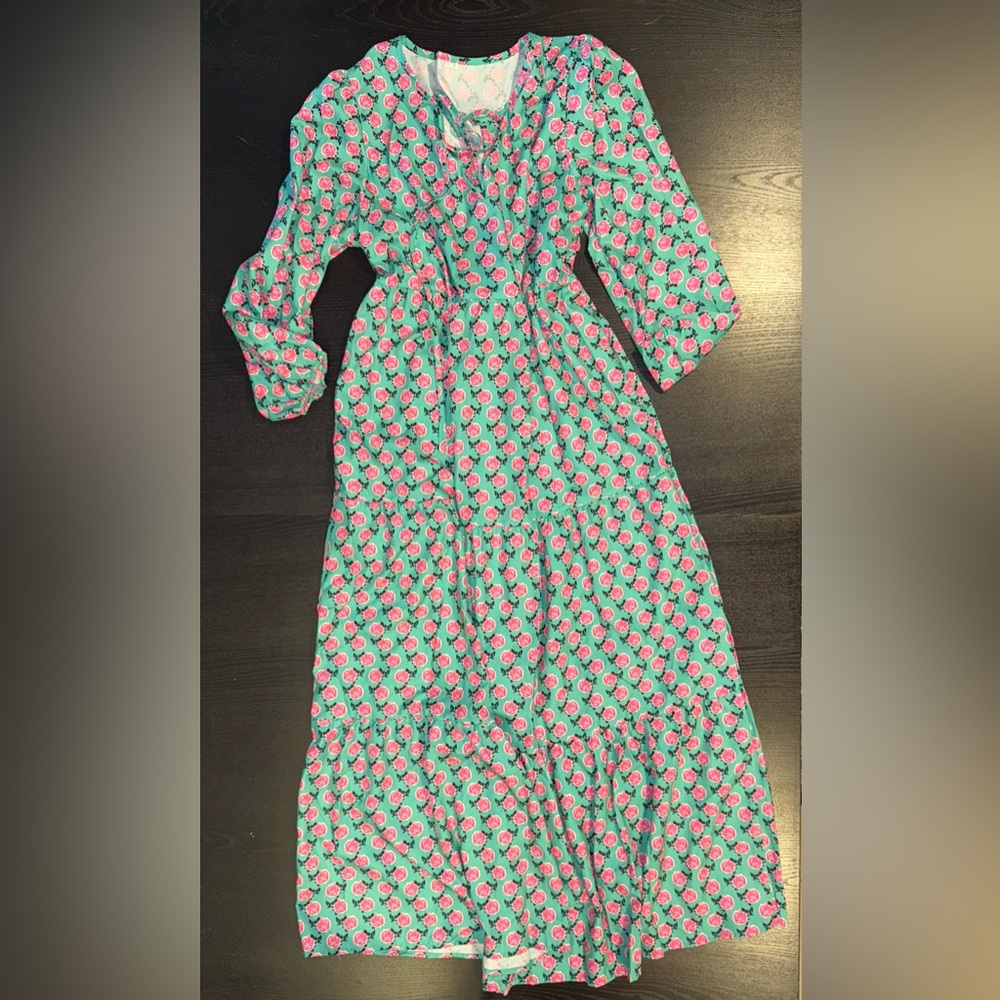 Floral Long Sleeve Maxi Dress